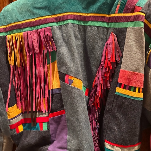 SFR SANTA FE RE-CREATIONS SUEDE & Jean fronted women’s jacket - Picture 4 of 5